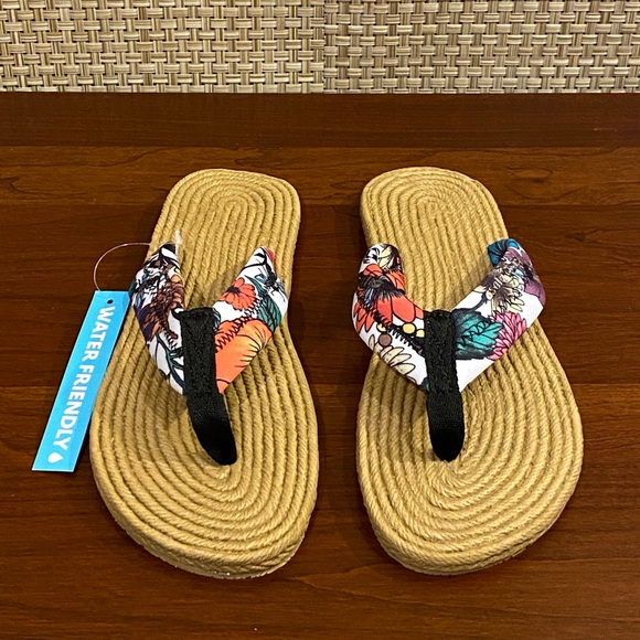Sakroots Shoes - Sakroots Flip-Flop Optic Floral 7M
